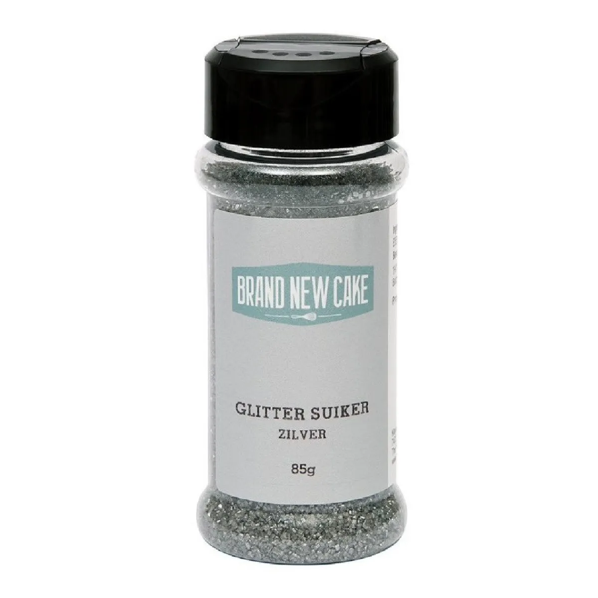 BrandNewCake Glitter Suiker Zilver 85g New