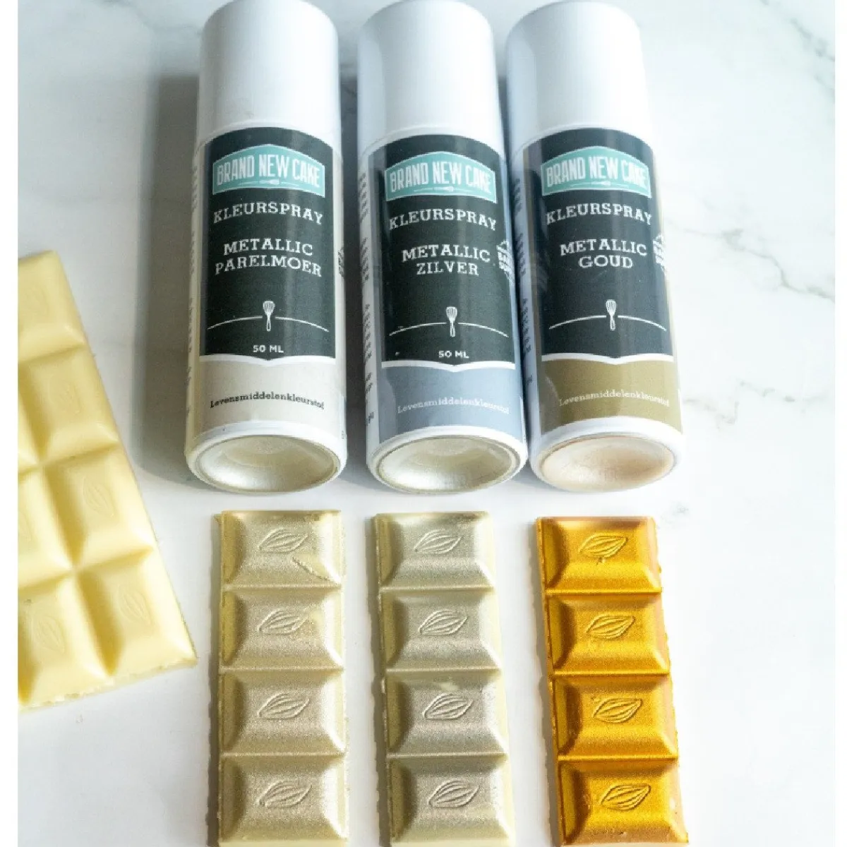 BrandNewCake Kleurspray Metallic Zilver 50ml Outlet