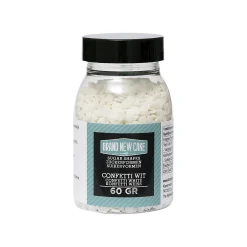 BrandNewCake Mini Confetti Rondjes Wit 4mm 60gr. Best
