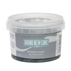 BrandNewCake Mirror Glaze Glitter Zilver 300g Discount