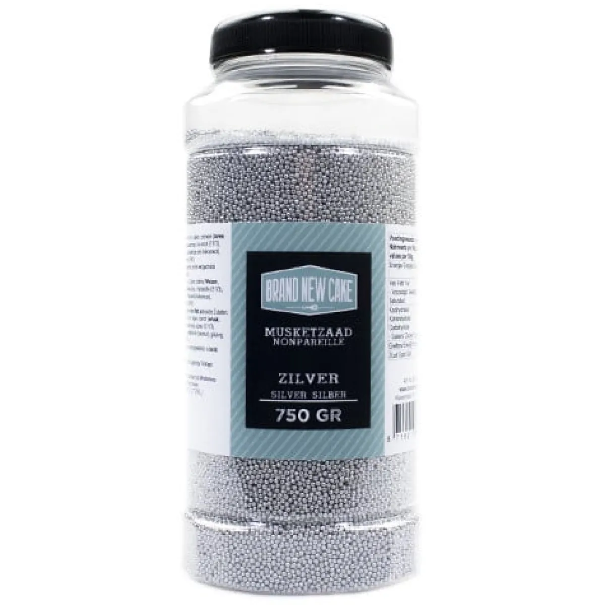 BrandNewCake Musketzaad Zilver 750gr. Outlet