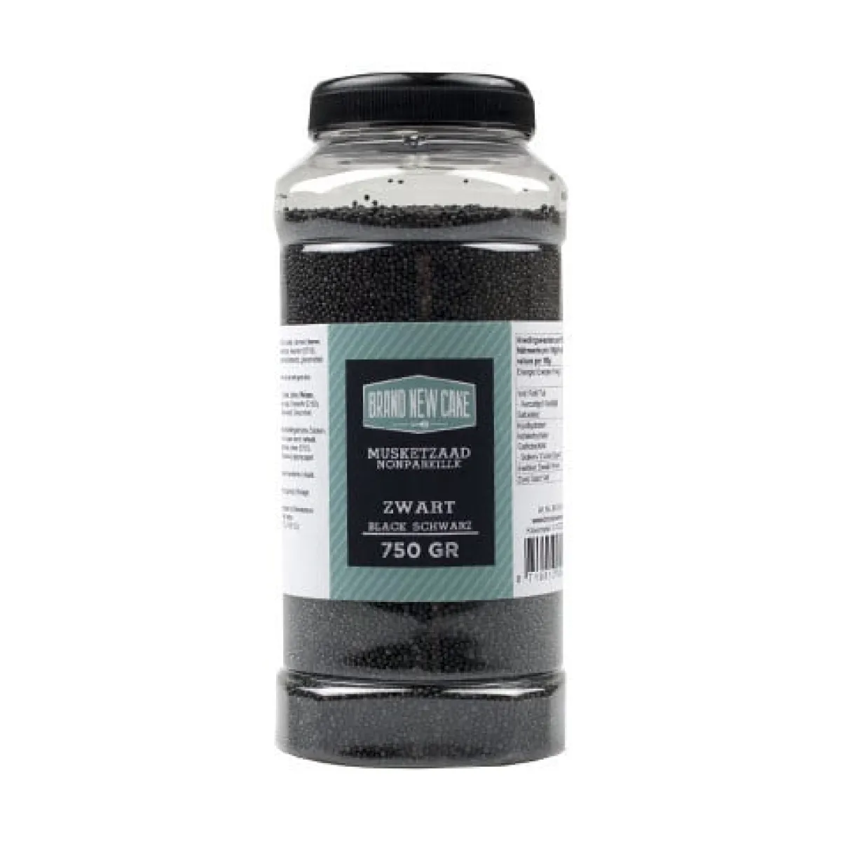 BrandNewCake Musketzaad Zwart 750gr. Discount