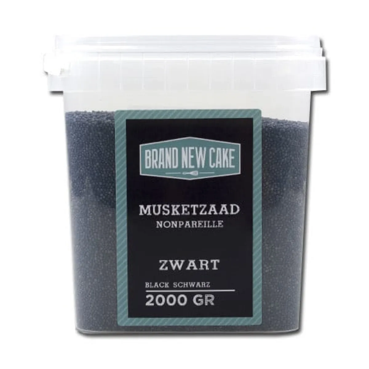 BrandNewCake Musketzaad Zwart 2000gr. Hot