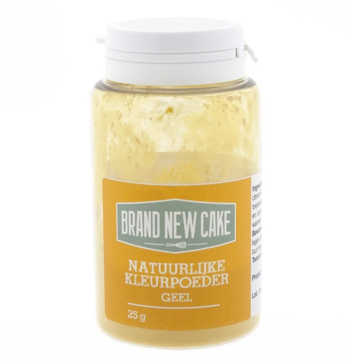 BrandNewCake Natuurlijke Kleurpoeder Geel 25g (vette massa) Discount