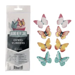 BrandNewCake Ouwel Vlinders Assortiment 16st. Discount