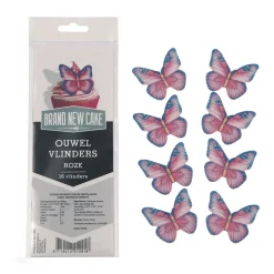 BrandNewCake Ouwel Vlinders Roze 16st. Hot