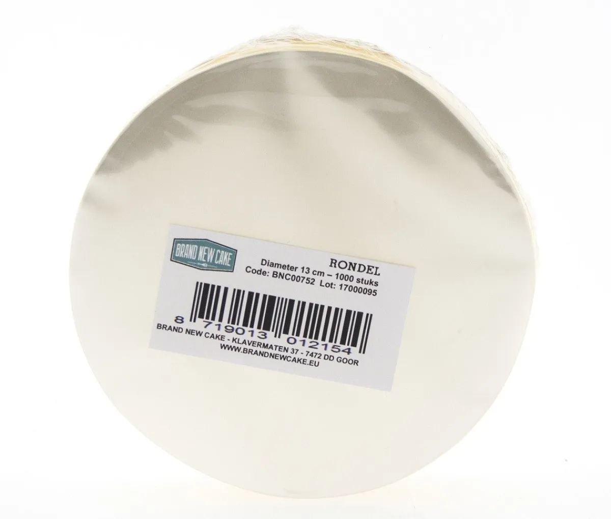 BrandNewCake Rondel Ø13cm 1000 stuks New