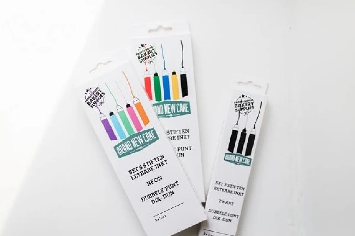 BrandNewCake Stiften NEON eetbare inkt set/5 Online