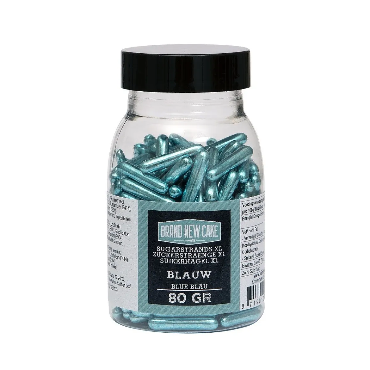 BrandNewCake Sugar Rods Metallic Blauw 80gr.** Outlet