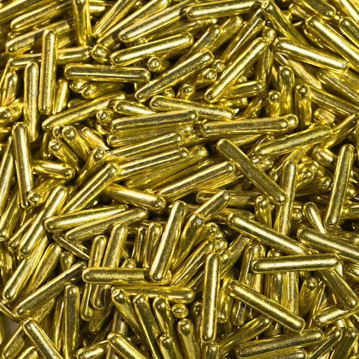 BrandNewCake Sugar Rods Metallic Goudgeel 80gr. Clearance