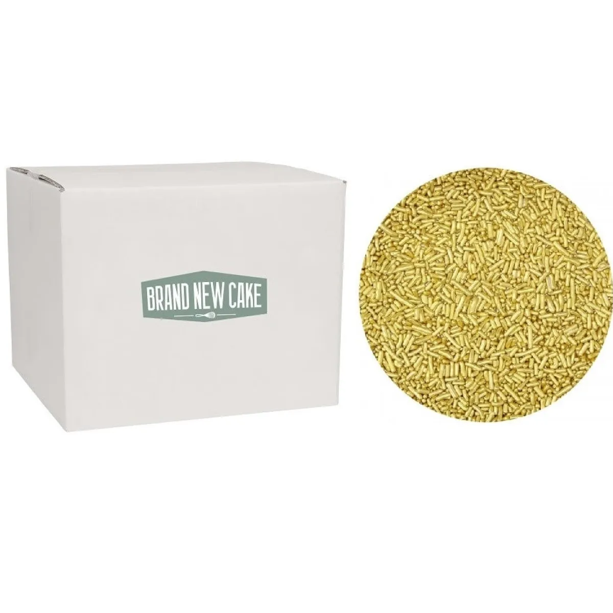 BrandNewCake Sugar Strands Metallic Goud 10kg** Best