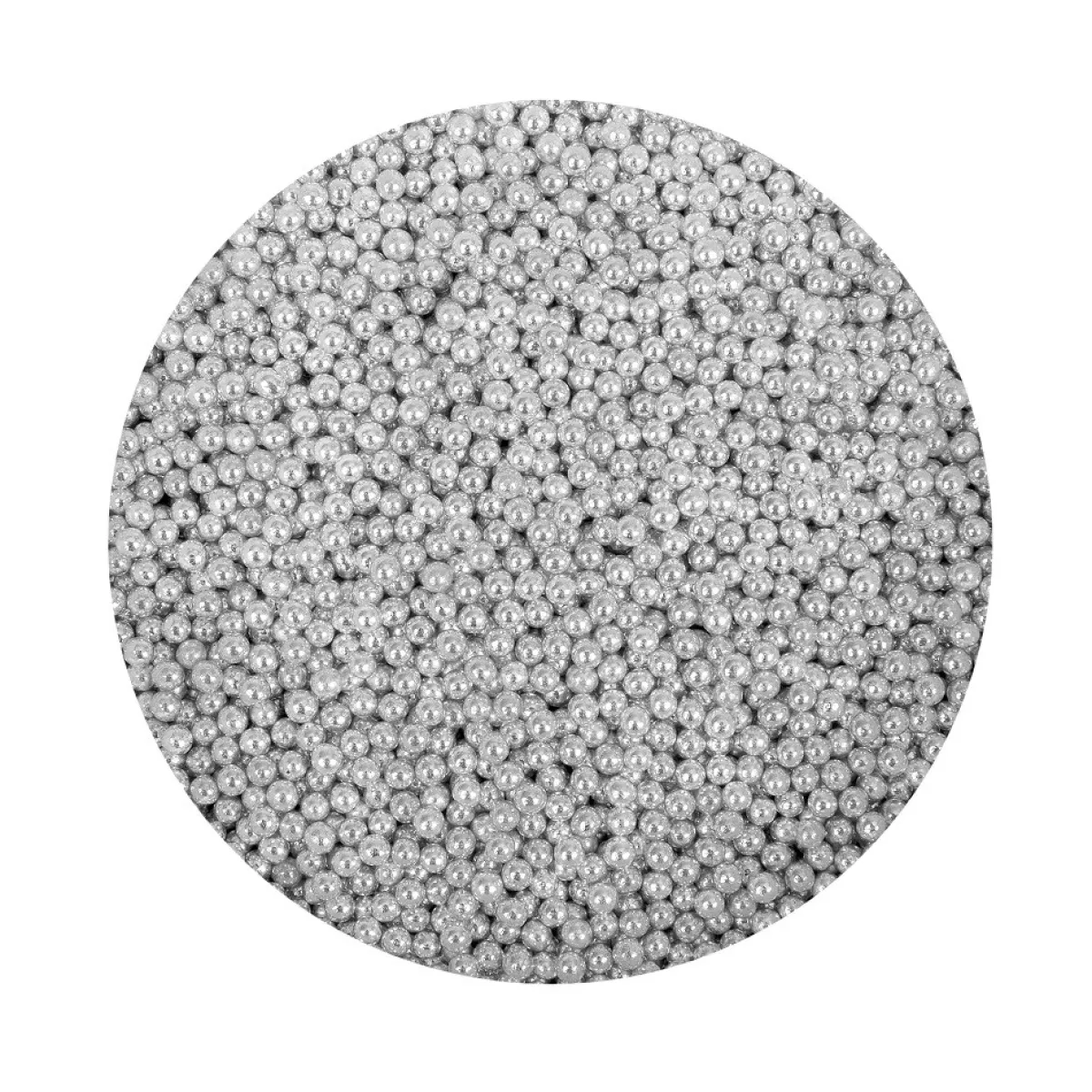 BrandNewCake Suikerparels Metallic Zilver 4mm 750gr. Sale
