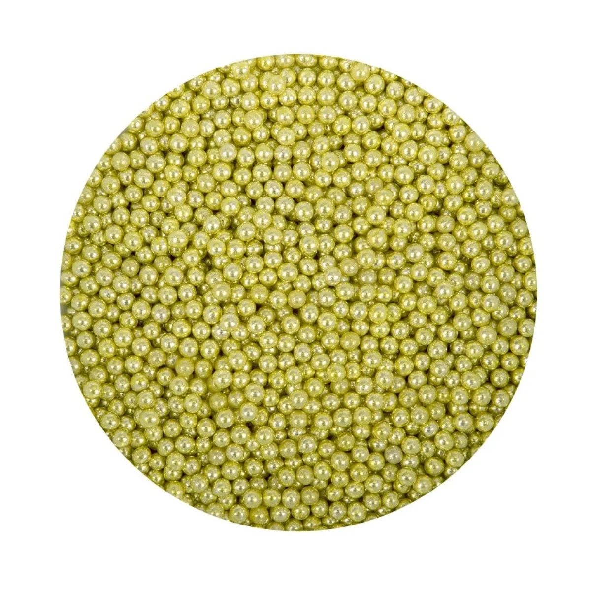 BrandNewCake Suikerparels Metallic Goud 4mm 750gr. Outlet