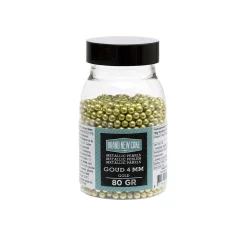 BrandNewCake Suikerparels Metallic Goud 4mm 80gr. Sale