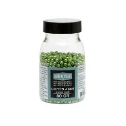 BrandNewCake Suikerparels Metallic Groen 4mm 80gr. Best
