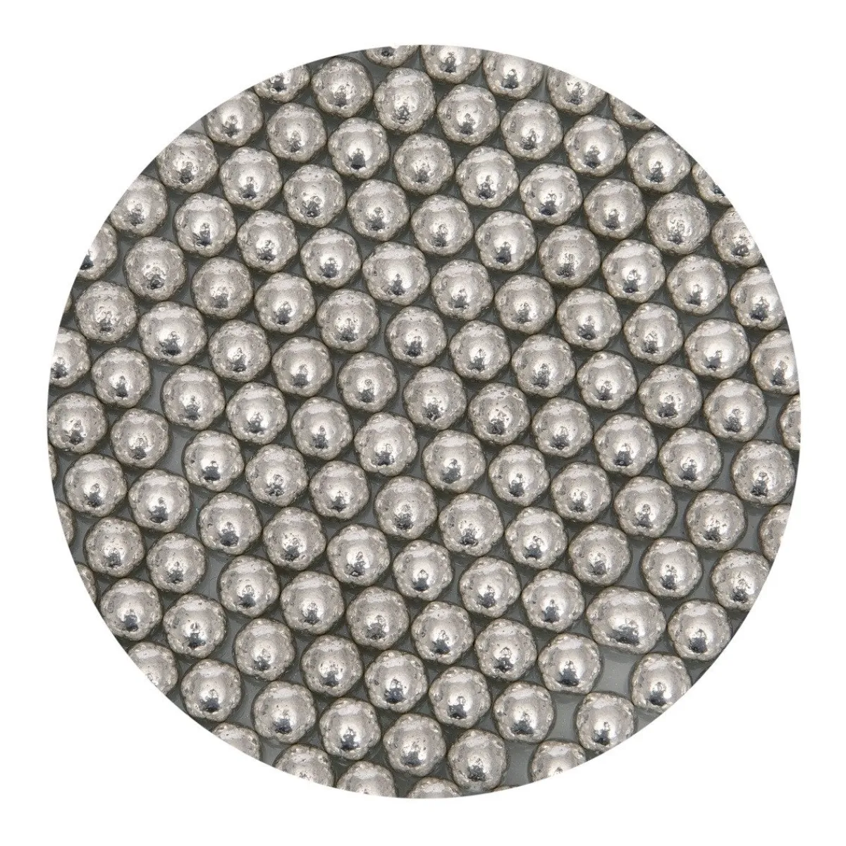 BrandNewCake Suikerparels Metallic Zilver 8mm 80gr. Sale