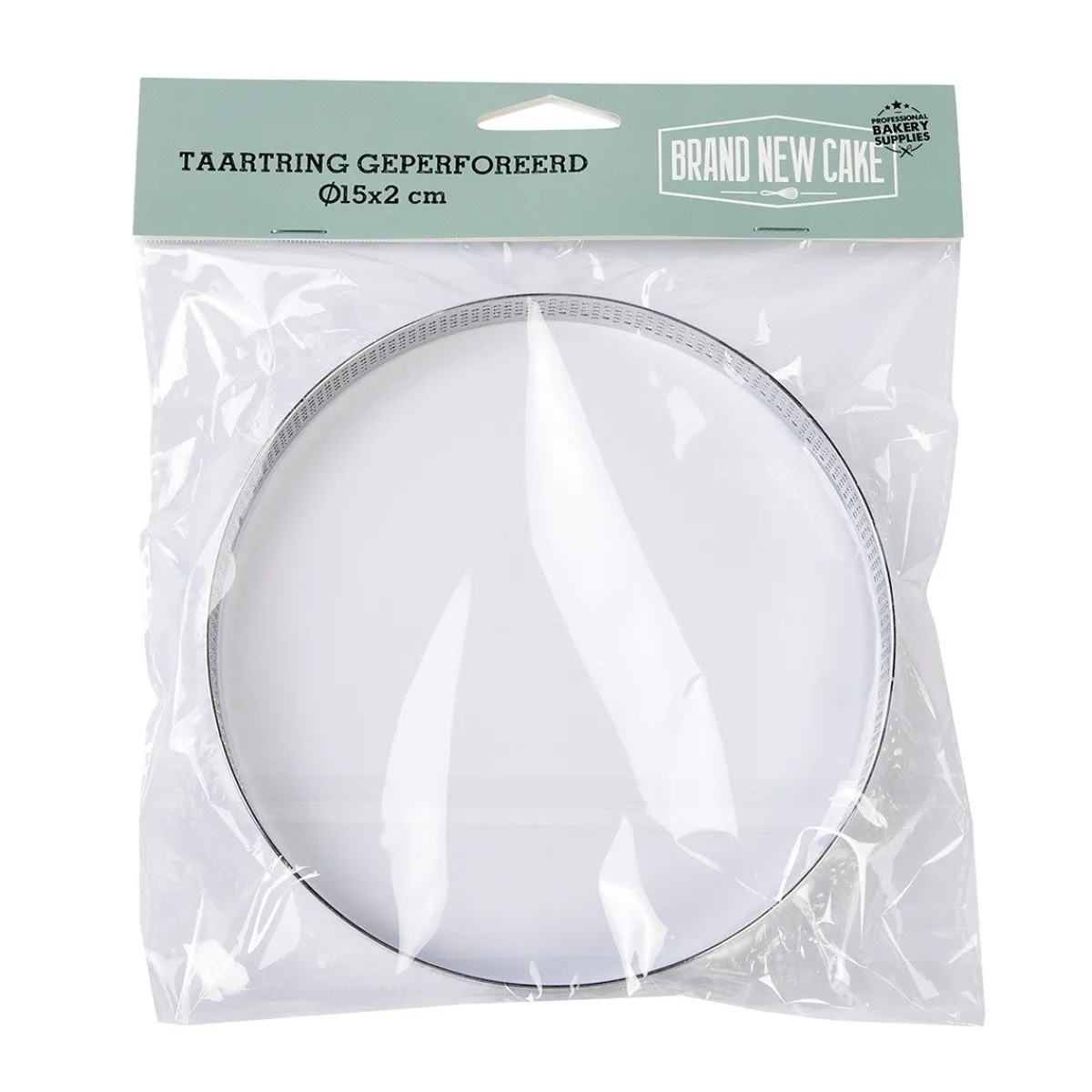 BrandNewCake Taartring RVS Geperforeerd Ø15x2cm Hot