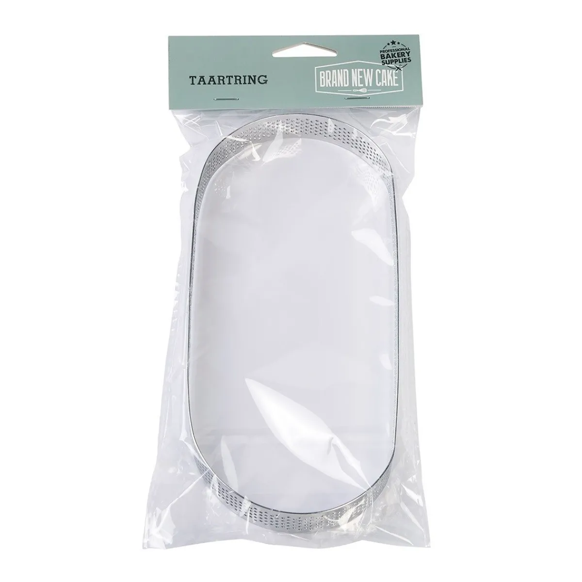 BrandNewCake Taartring RVS Ovaal Geperforeerd 22,5x9x2cm Sale