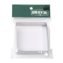 BrandNewCake Taartring RVS Vierkant Geperforeerd 8x2cm** Hot