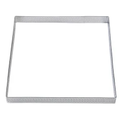 BrandNewCake Taartring RVS Vierkant Geperforeerd 20x2cm** Best
