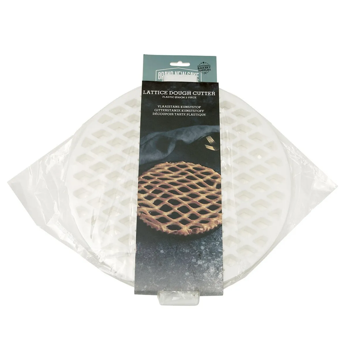 BrandNewCake Vlaaistans Kunststof Ø30cm 2-delig