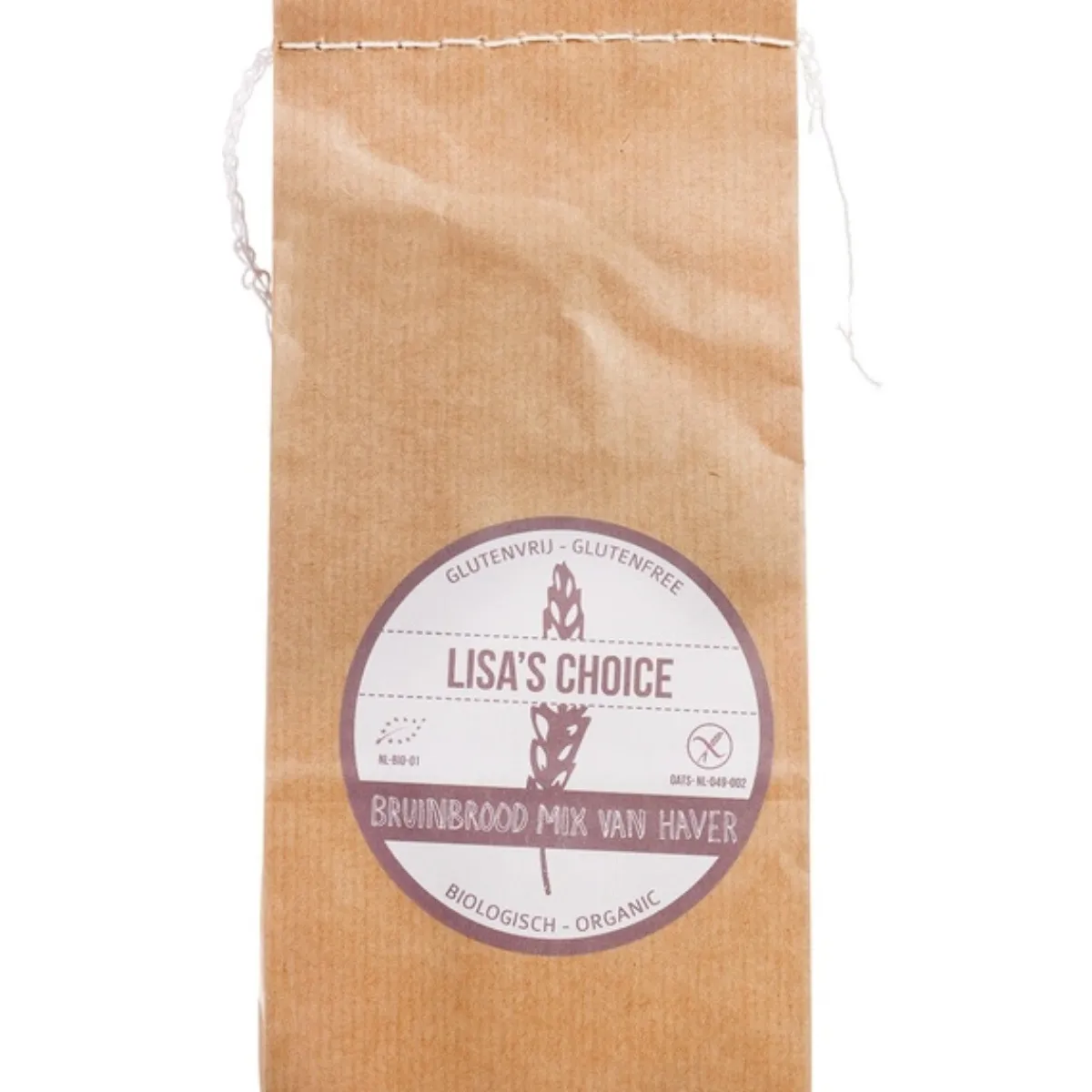 Lisa's Choice Broodmix Haver Bruin Biologisch (Glutenvrij) 450g Hot
