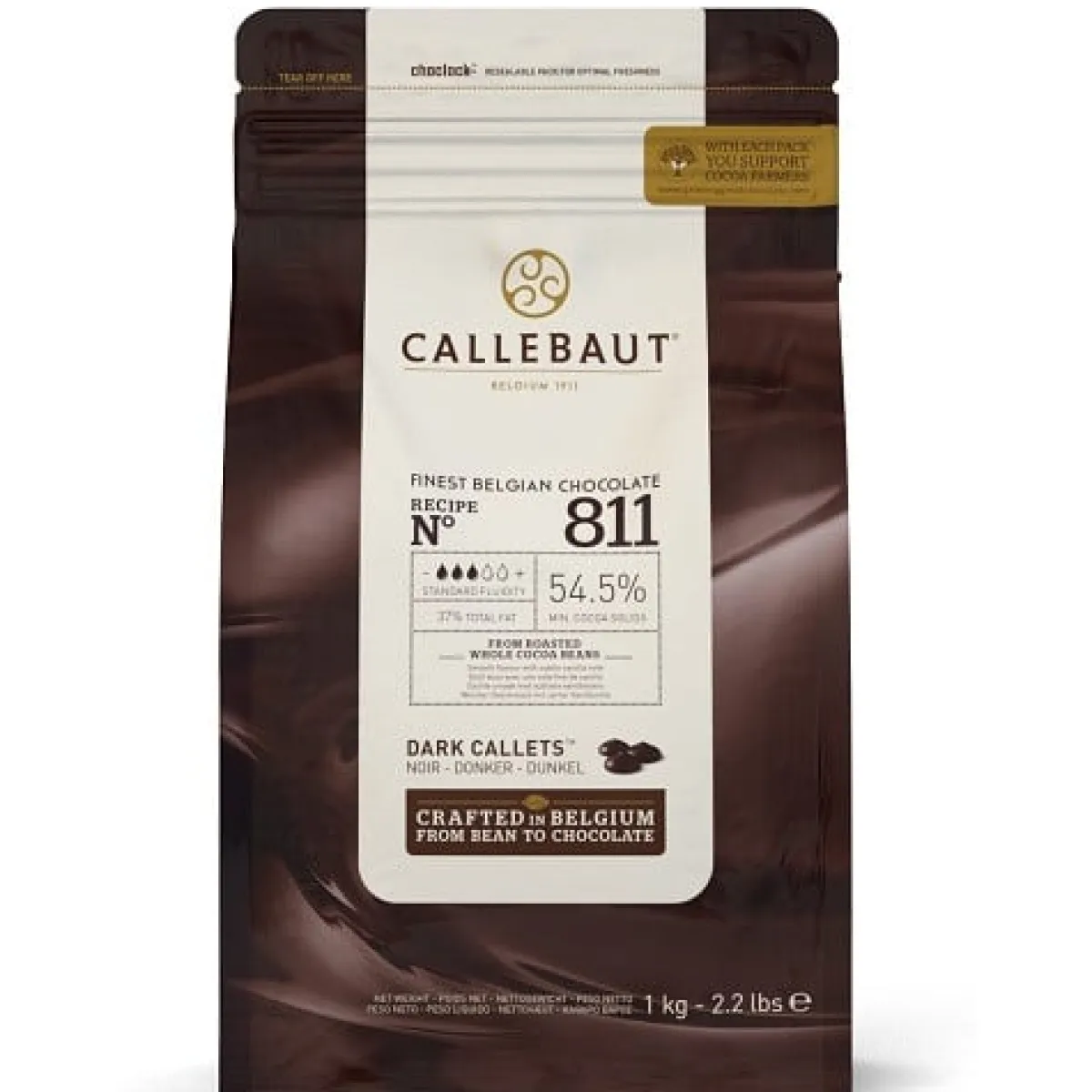 Callebaut Chocolade Callets Puur (811) 1kg Best
