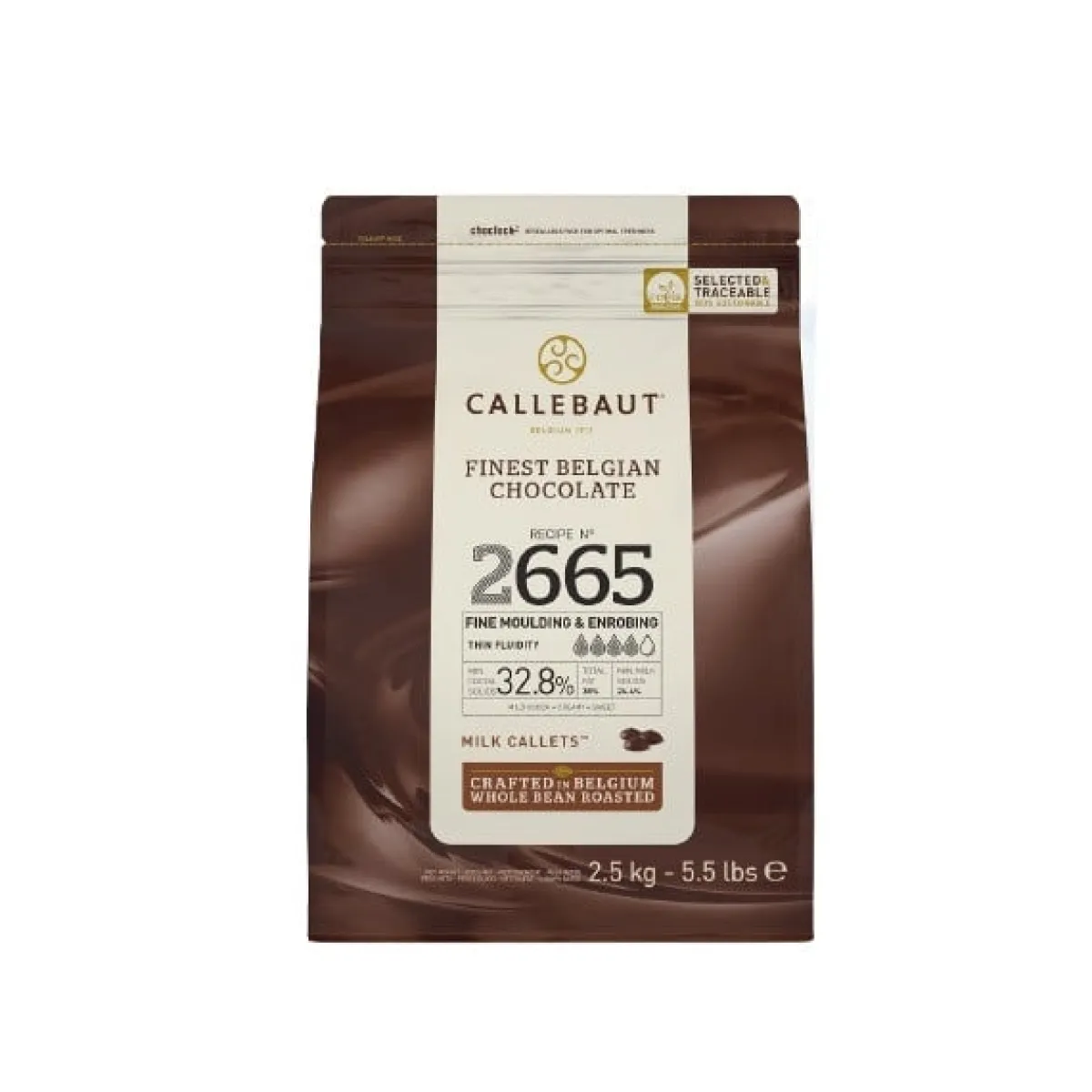 Callebaut Chocolade Callets Melk Hoge Vloeibaarheid 2,5kg Hot