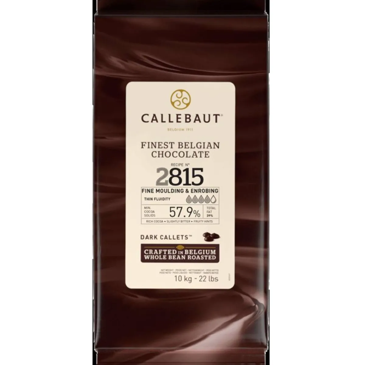 Callebaut Chocolade Callets Puur (Hoge Vloeibaarheid) 10kg** Discount