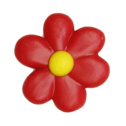 Callebaut Chocoladedecoratie Mini Bloem Rood 160st. Best