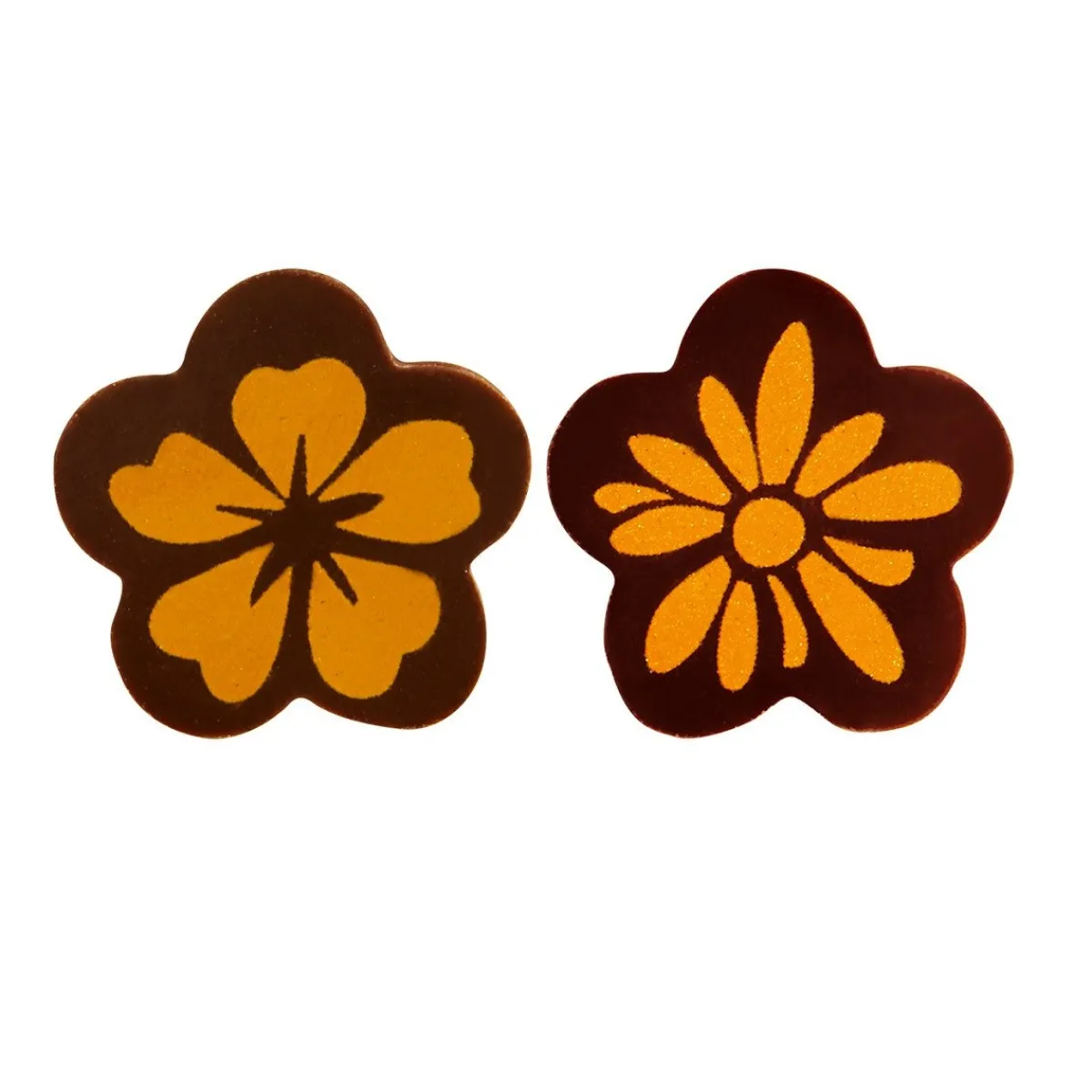 Callebaut Chocoladedecoratie Gouden Bloemen 154st New