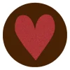 Callebaut Chocoladedecoratie Munt met Hart 280st.** Clearance