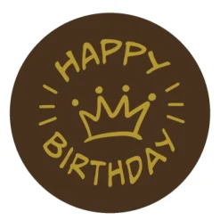 Callebaut Chocoladedecoratie Happy Birthday 280st. Best