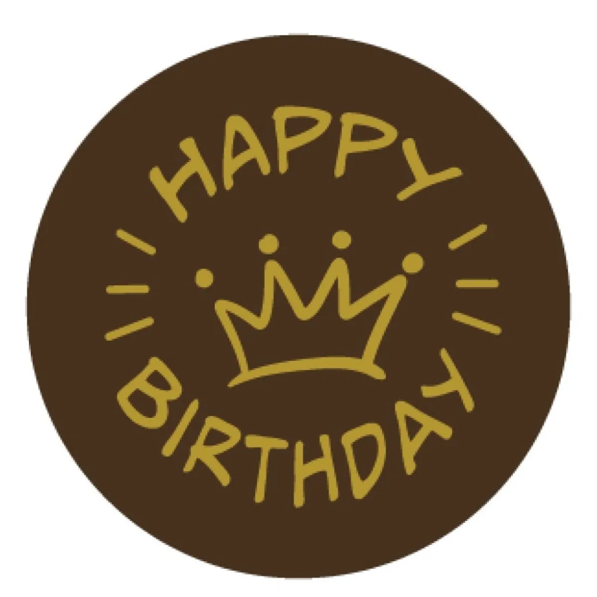 Callebaut Chocoladedecoratie Happy Birthday 280st. Best