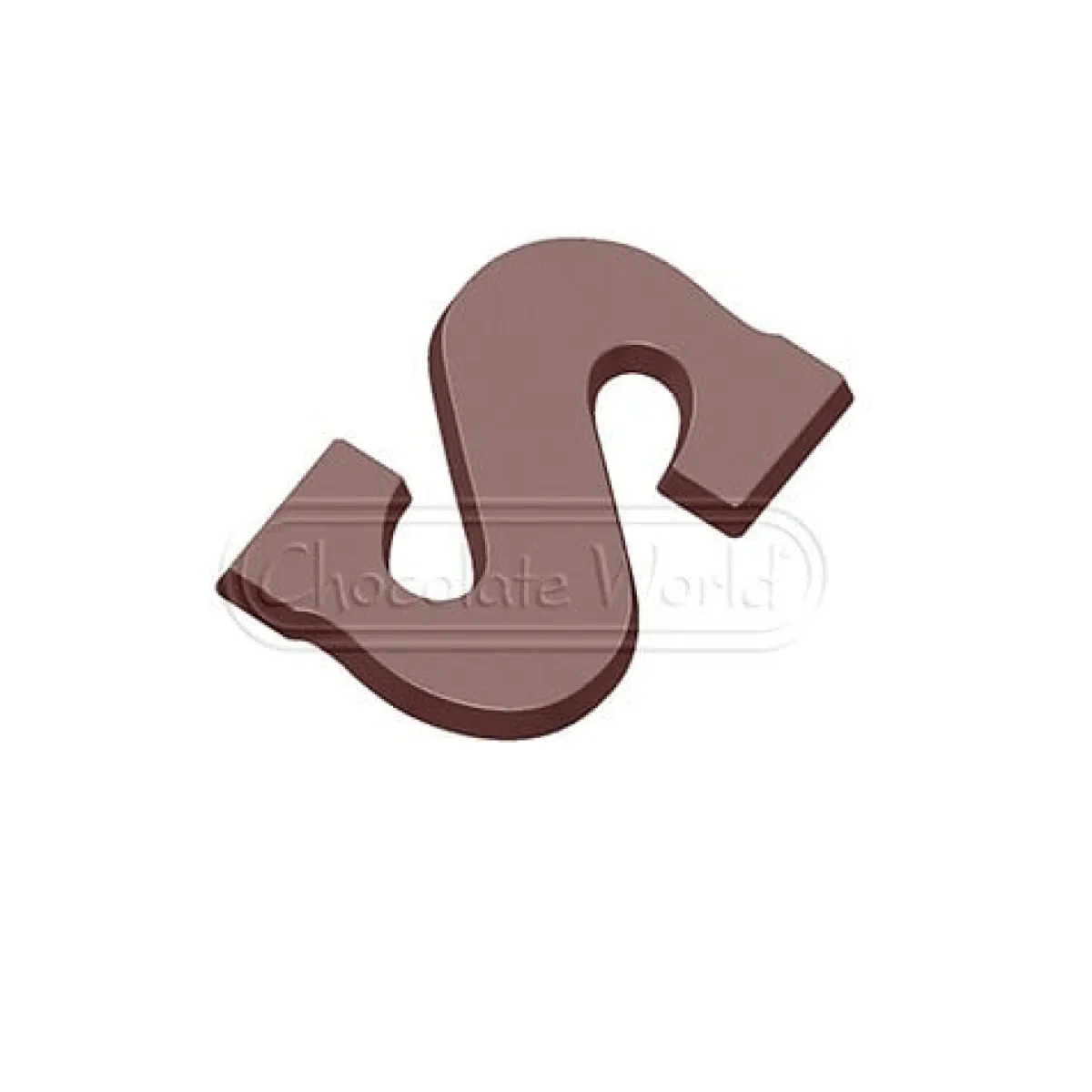 Chocolate World Chocoladebloklettervorm 200 gr. Letter S Online