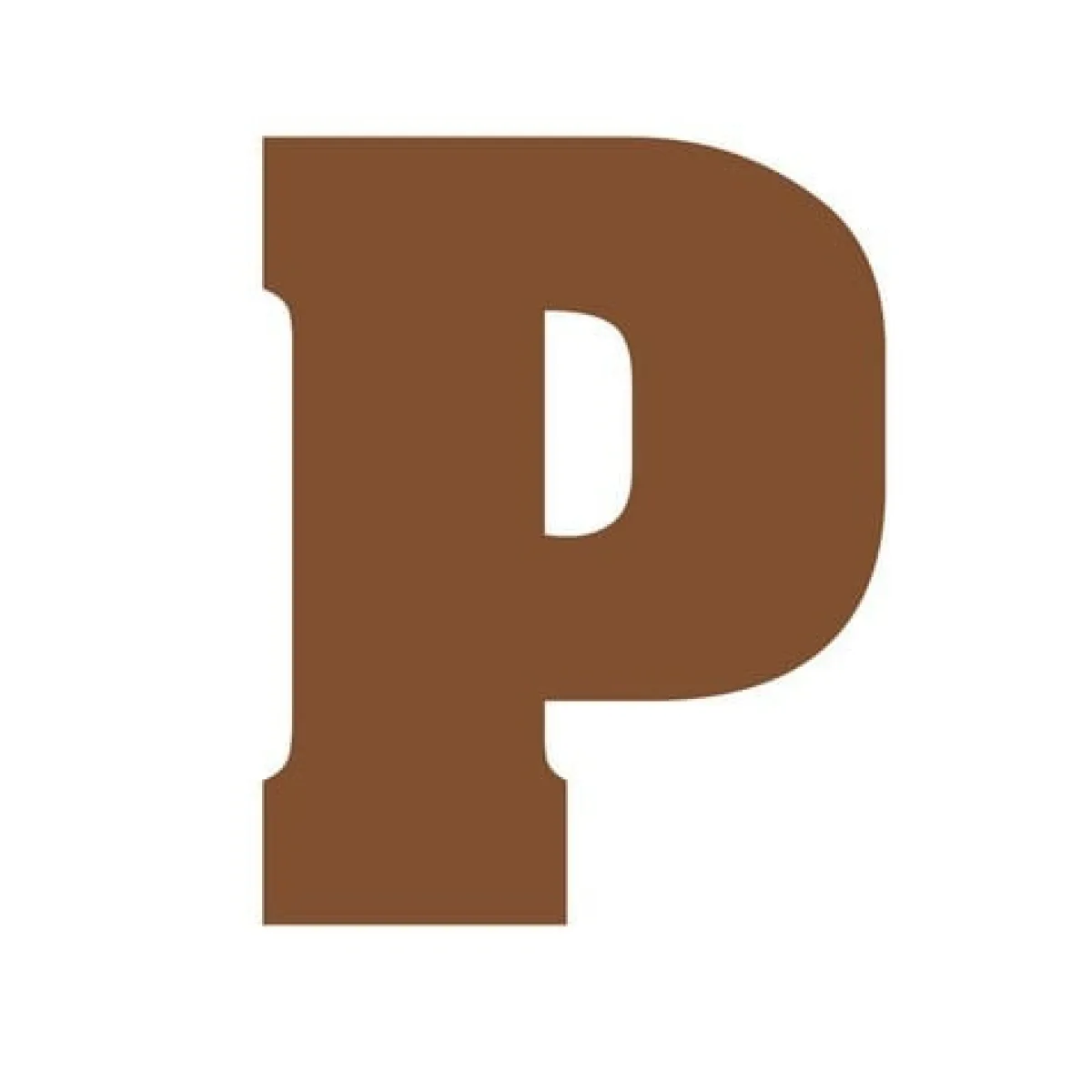 Overig Chocoladebloklettervorm 200 gr. Letter P Clearance