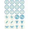 Overig Chocoladedecoratie Baby Boy Ø3cm 24st. Hot