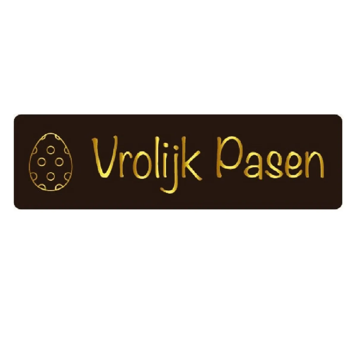 Overig Chocoladedecoratie Vrolijk Pasen Goud 182 stuks Clearance