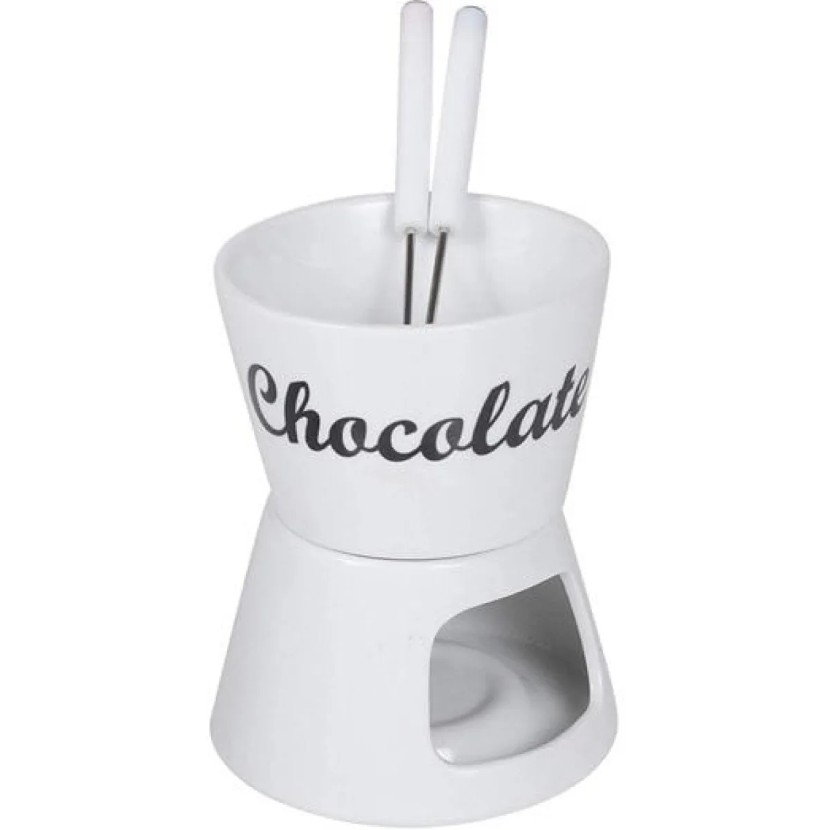 Overig Chocoladefondue Set Porselein