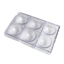 Chocolate World Chocolade Holvorm Halve Bol (6x) Ø70mm Best