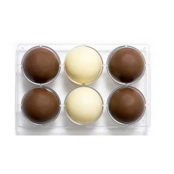 Decora Chocolade Holvorm Halve Bol (6x) Ø75 mm Clearance