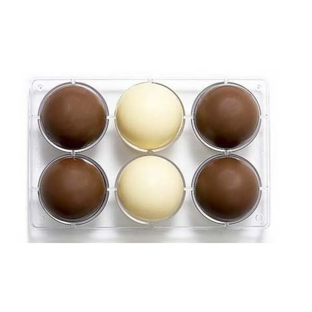 Decora Chocolade Holvorm Halve Bol (6x) Ø75 mm Clearance