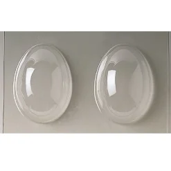 Martellato Chocolade Holvorm Pasen Half-Ei Glad (2x) 12,5x9,4x4,4cm.