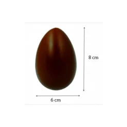 Martellato Chocolade Holvorm Pasen Half-Ei Glad (4x) 8x6x2,5cm. Discount