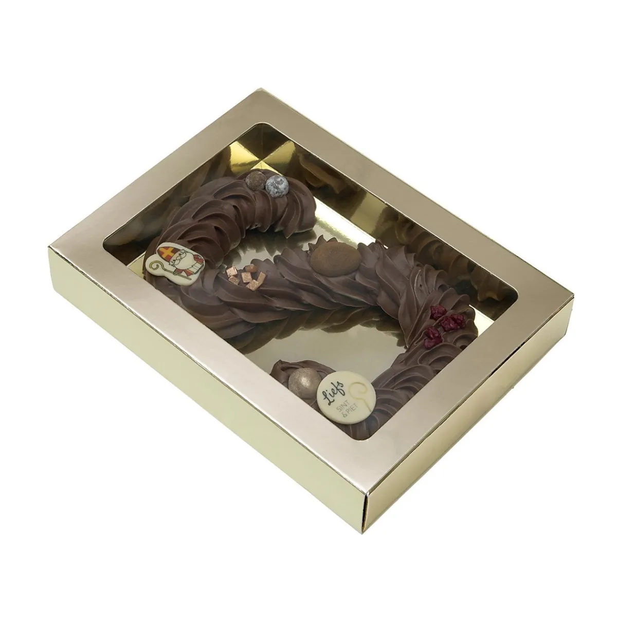 BrandNewCake Chocoladeletterdoos GK7 Goud / Goud 3st New
