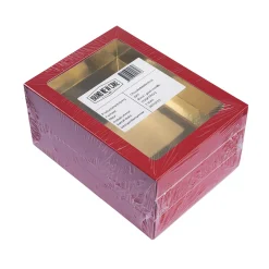 BrandNewCake Chocoladeletterdoos GK7 Rood / Goud 3st Hot