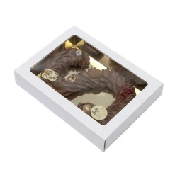 BrandNewCake Chocoladeletterdoos GK7 Wit / Goud 3st