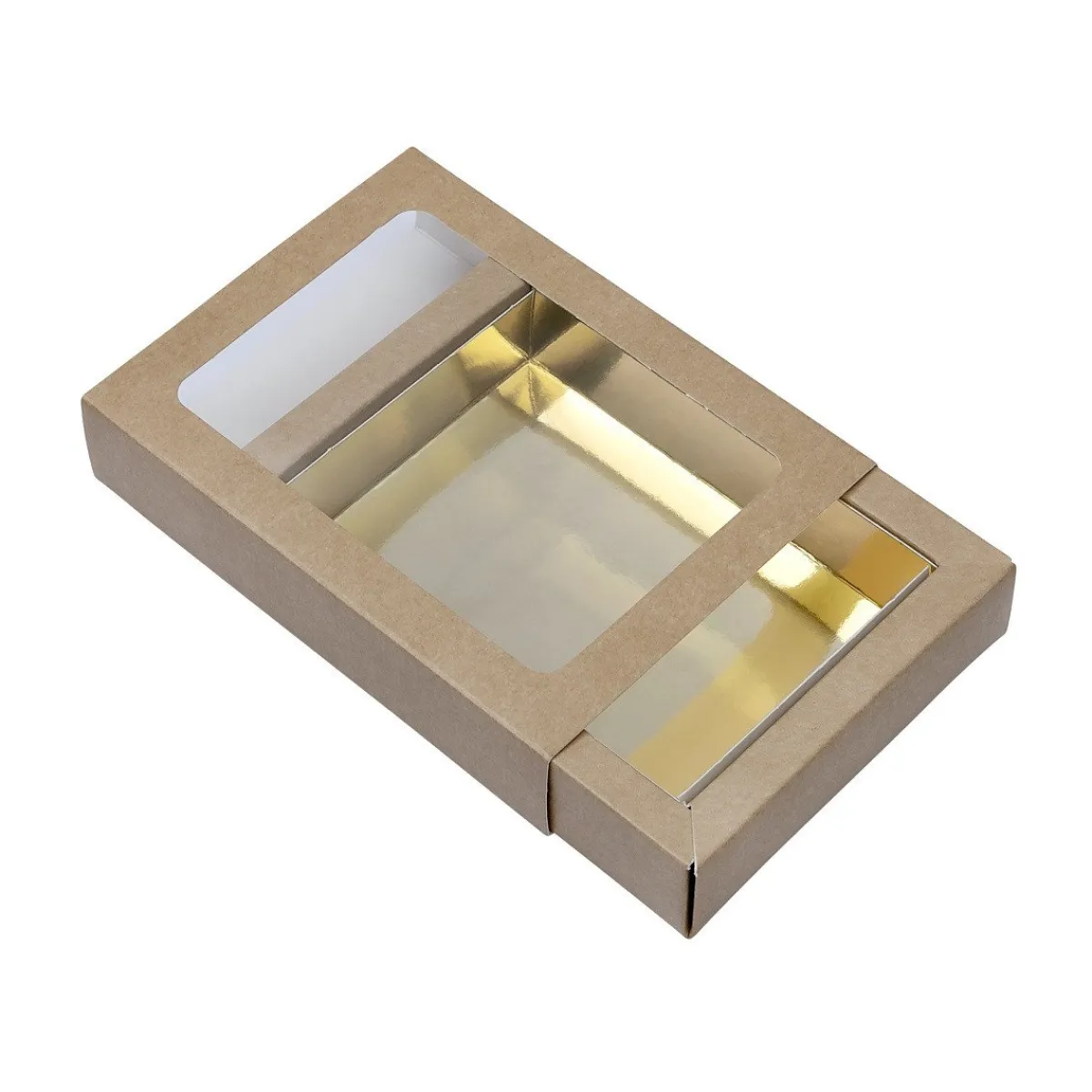 BrandNewCake Chocoladeletterdoos Klein GK1 Kraft / Goud 3st Outlet