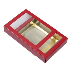BrandNewCake Chocoladeletterdoos Klein GK1 Rood / Goud 3st Outlet