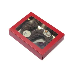 BrandNewCake Chocoladeletterdoos Klein GK1 Rood / Goud 26st Clearance